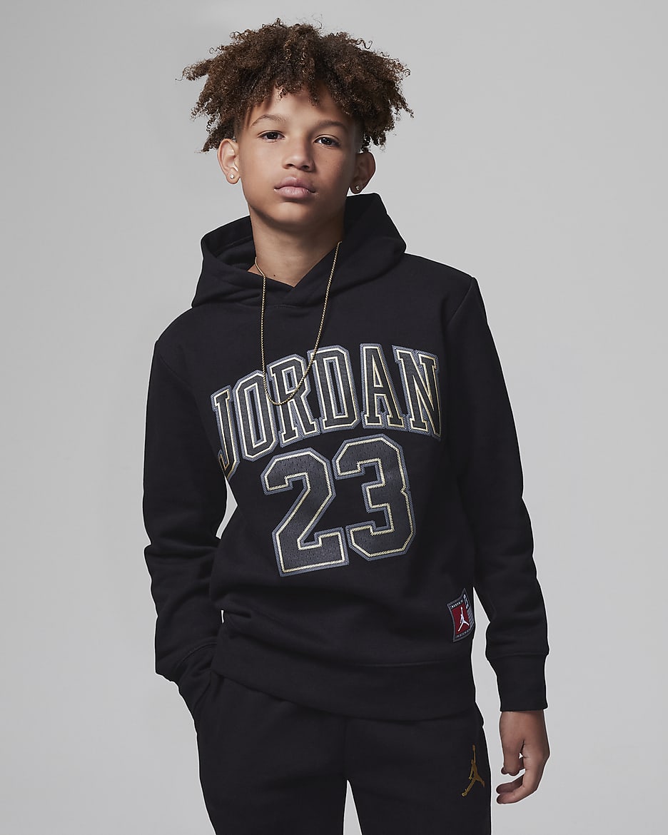 Jordan Fleece Pullover Hoodie Older Kids Hoodie. Nike CZ
